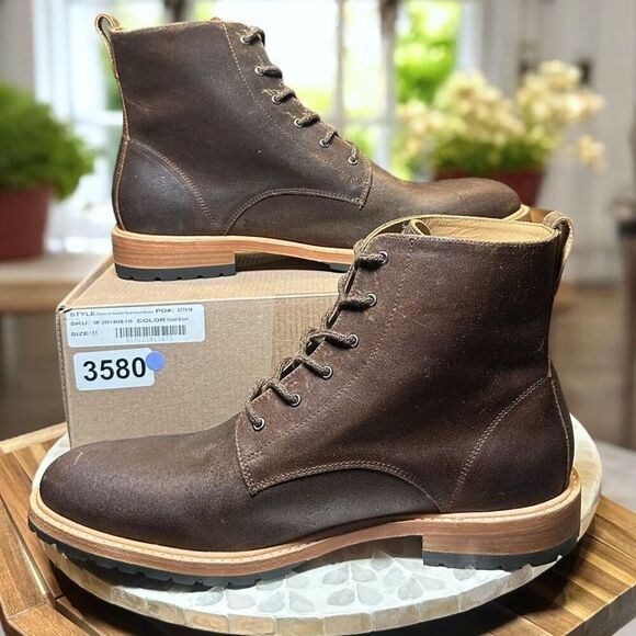 Nisolo $300 All-Weather Martin Andres Boot Waxed Leather Goodyear Welt Mens 11 main image 4